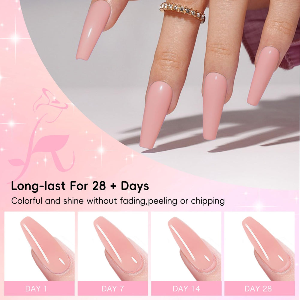 Creaglam finished clear nails comparison showing reduced yellowing and shine