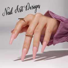 Creaglam extensions on nail forms highlighting strong structure without lamp