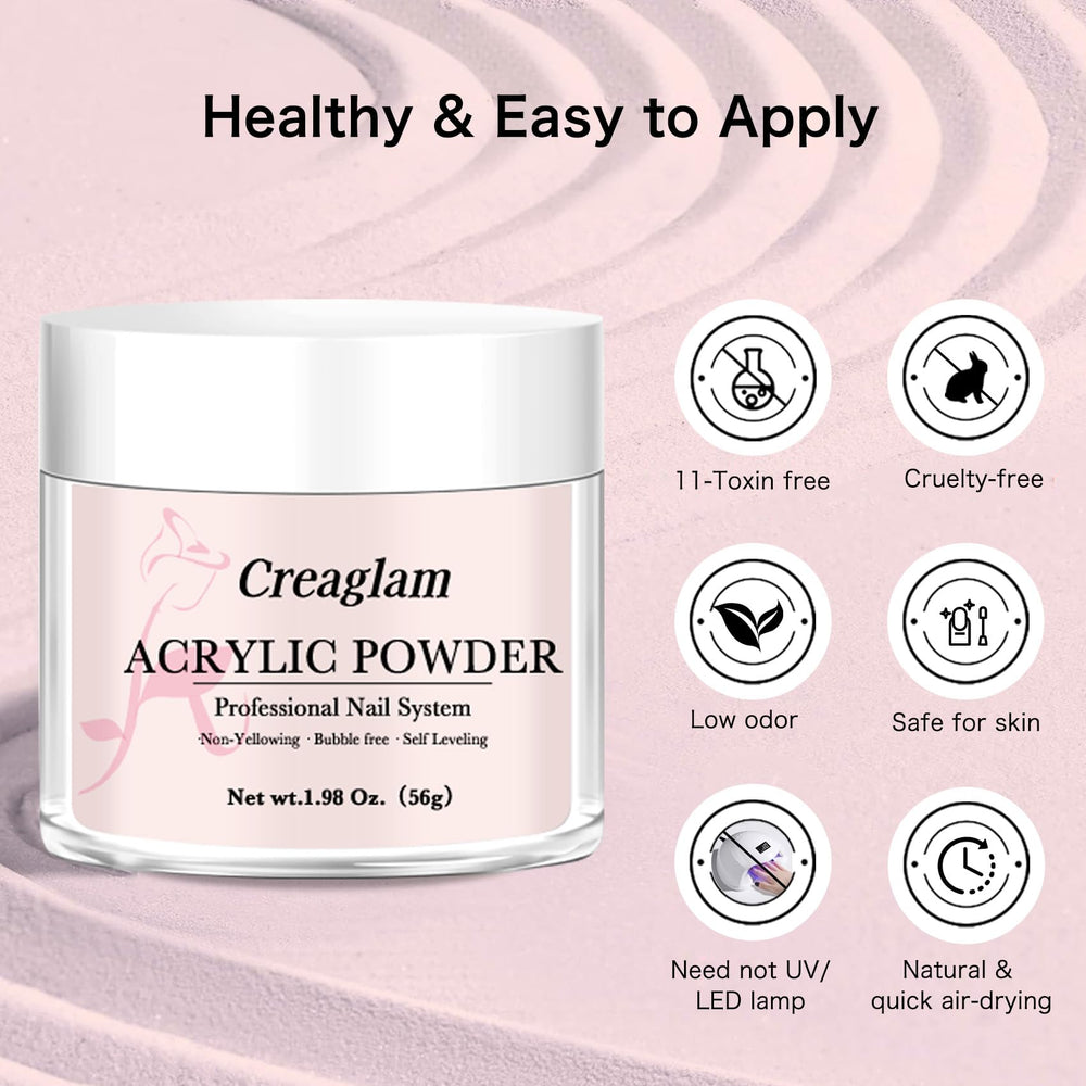 Creaglam powder close-up texture highlighting fine grind for precise sculpting