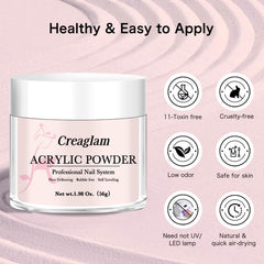 Creaglam powder close-up texture highlighting fine grind for precise sculpting