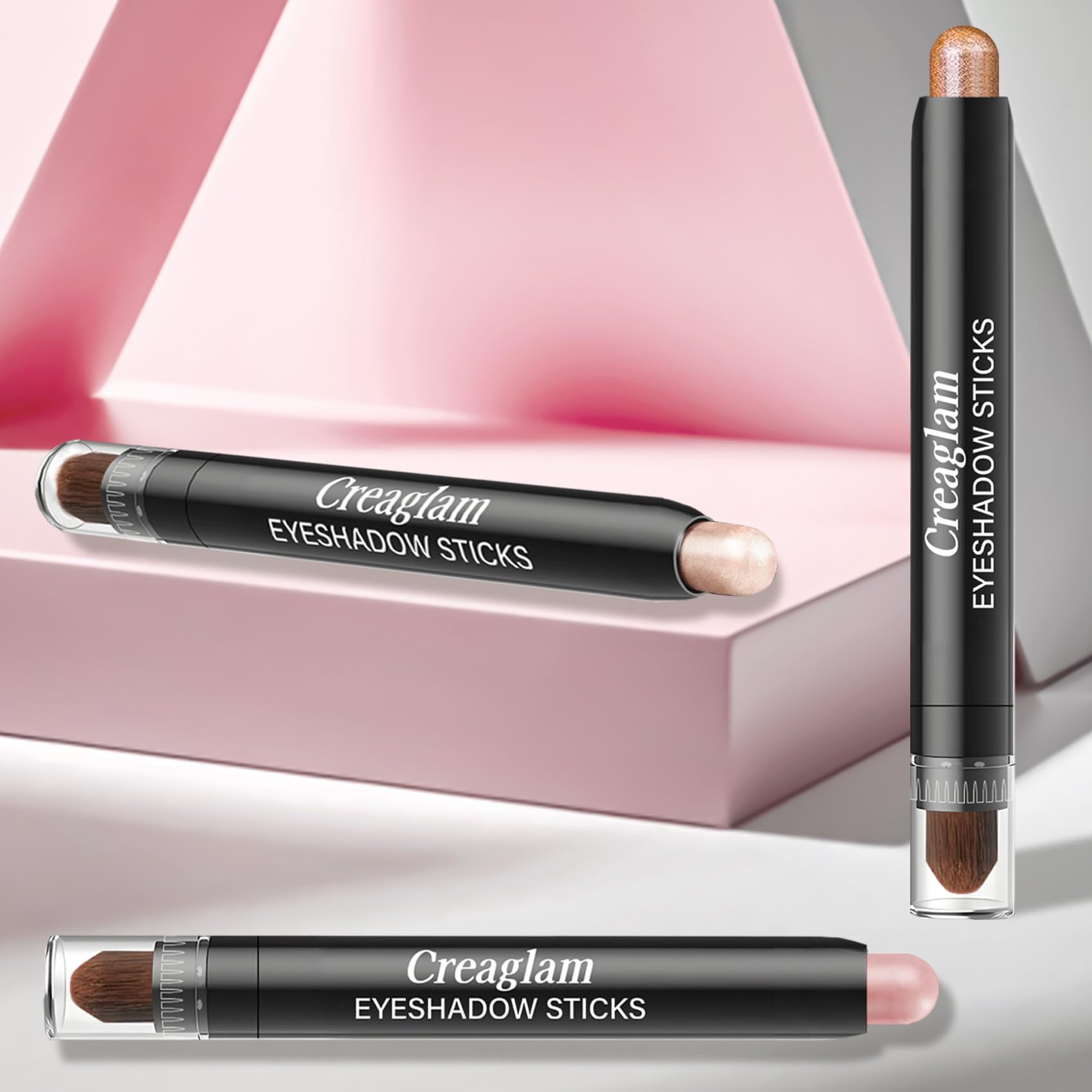 Creaglam trio inside a travel pouch showing portability and on-the-go touch-ups