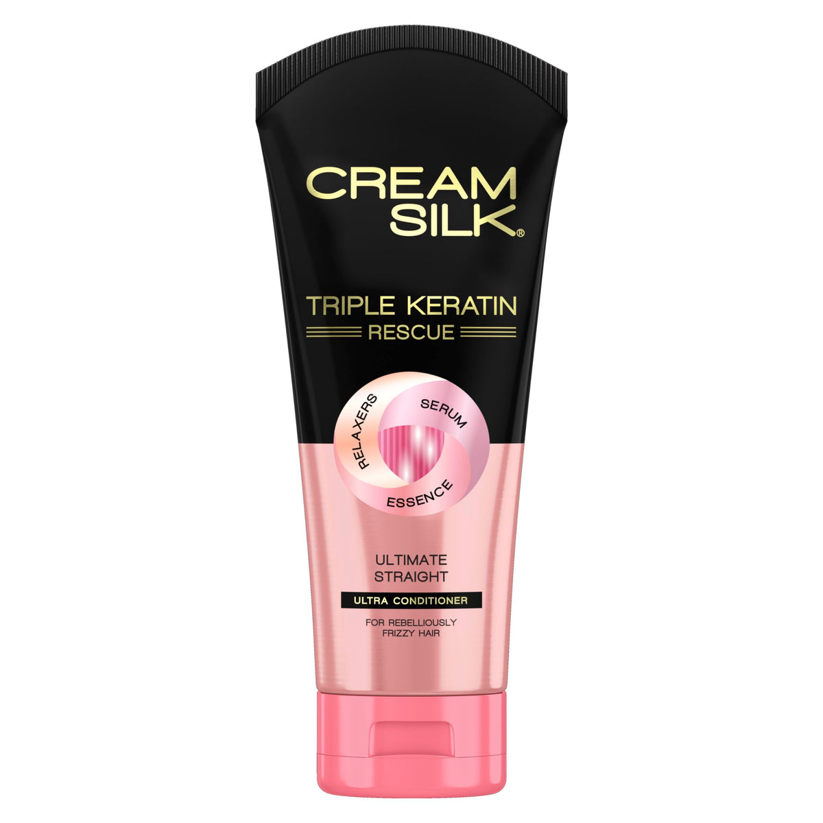 Cream Silk front bottle showing label and smoothing benefit