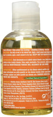 Creme of Nature oil texture on hand, shows smooth shine and easy application benefits