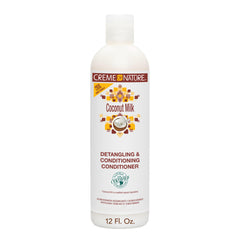 Creme of Nature front packaging showing 12 oz bottle and coconut imagery for clarity