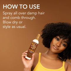 Creme of Nature applied to braids to refresh and reduce breakage