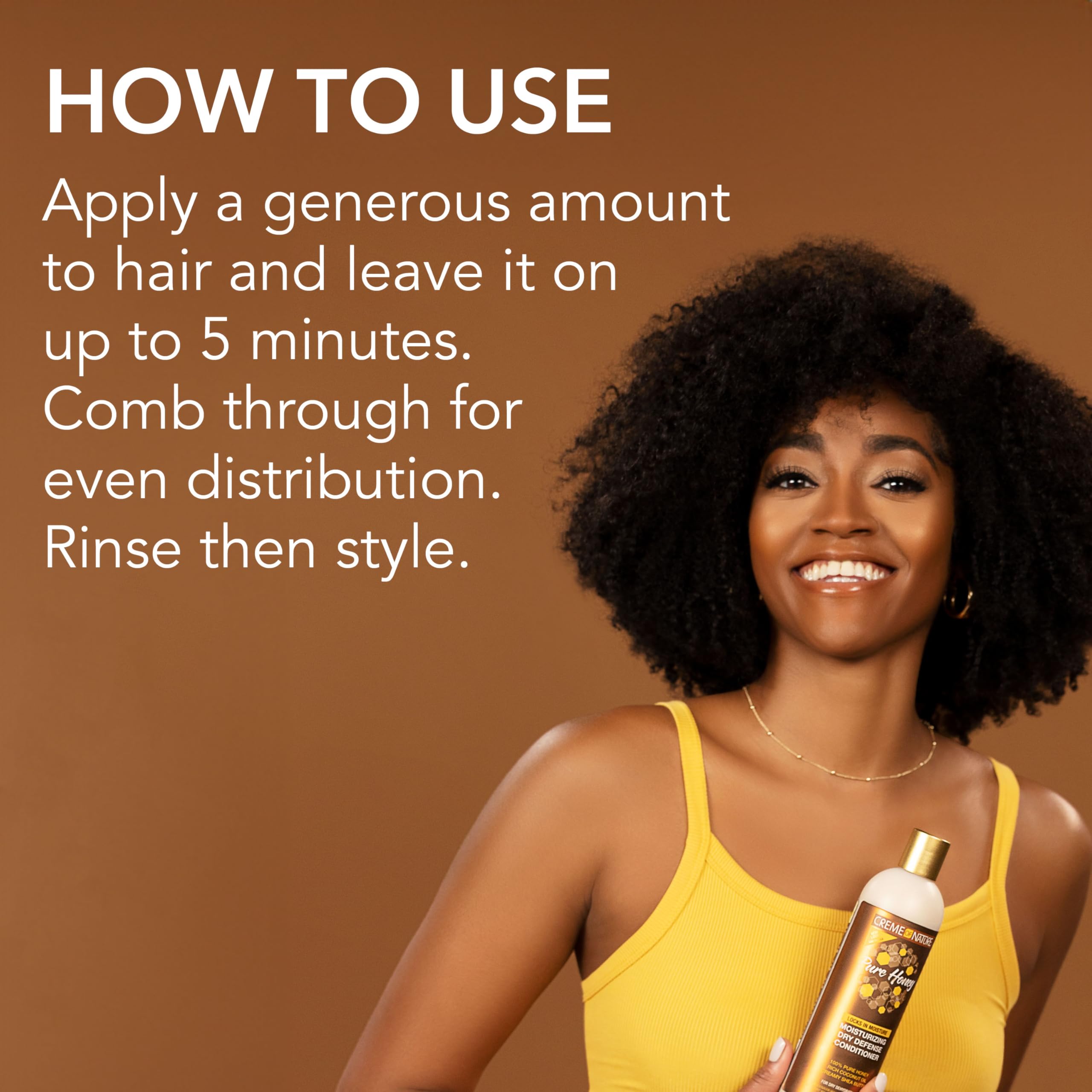 Creme of Nature conditioner paired with matching shampoo for fuller hydration routine