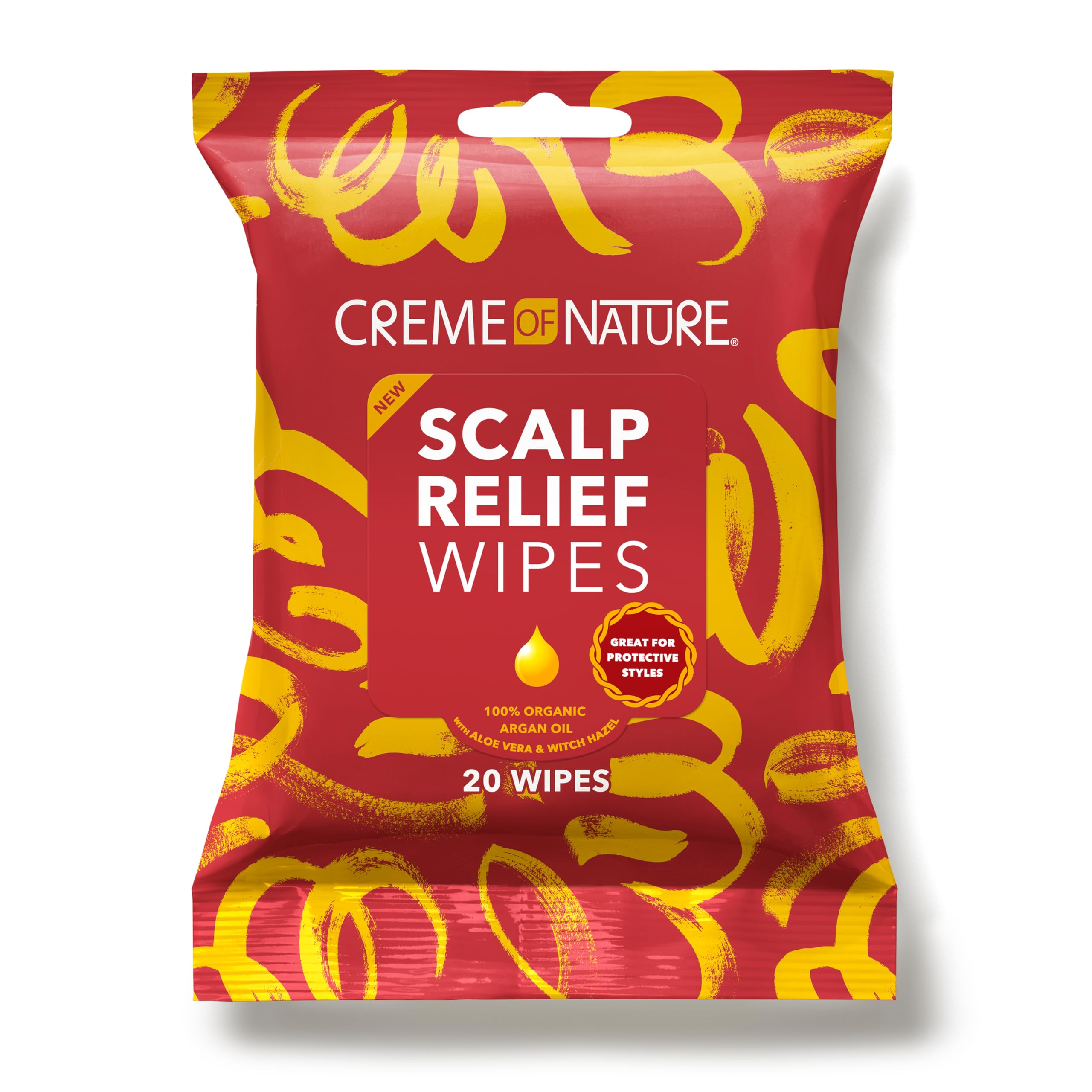Creme of Nature front pack showing product and soothing benefit