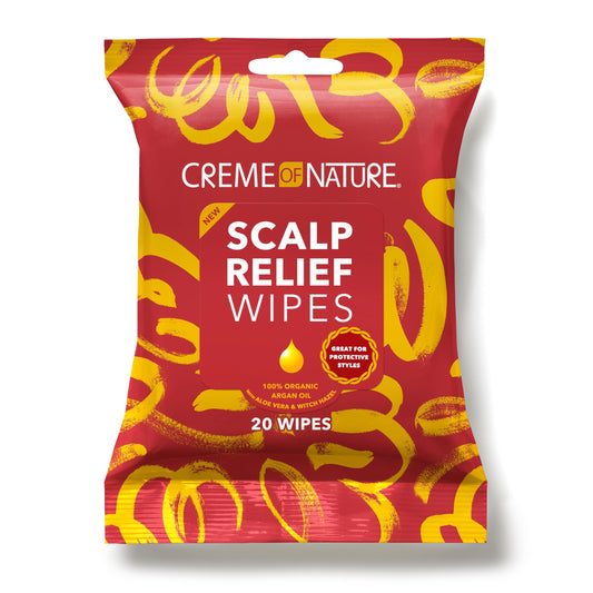 Creme of Nature front pack showing product and soothing benefit