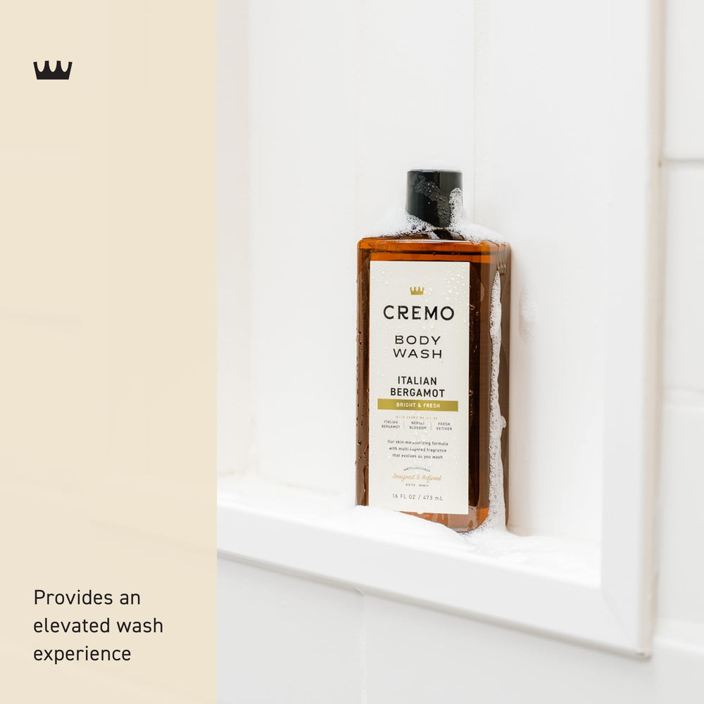 Cremo creamy lather close-up demonstrating rich foam and moisturizing benefit