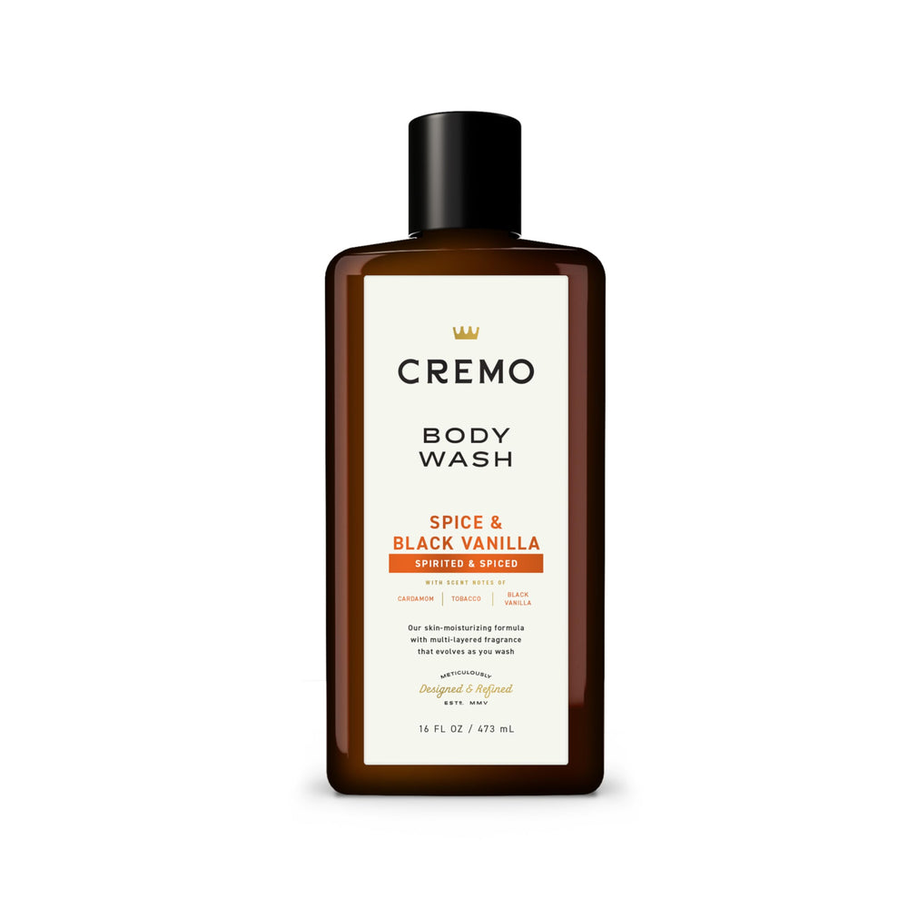 Cremo front label view showing scent and volume for clear purchase information
