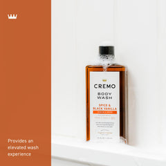 Cremo pump detail demonstrating easy dispense and controlled product use