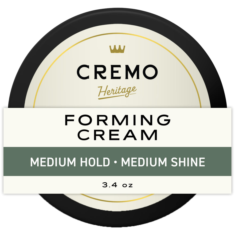 Cremo front packaging 3.4 oz showing compact travel-friendly jar and branding
