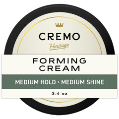 Cremo front packaging 3.4 oz showing compact travel-friendly jar and branding