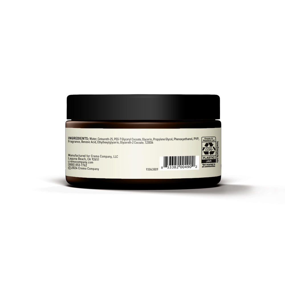 Cremo pomade on bathroom vanity suggesting daily grooming routine convenience