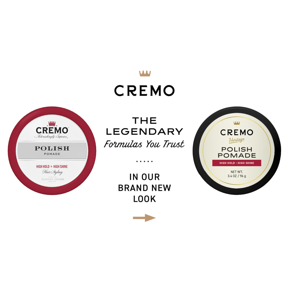 Cremo pomade texture close-up highlighting smooth glossy consistency