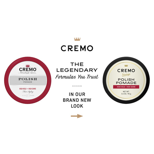 Cremo pomade texture close-up highlighting smooth glossy consistency
