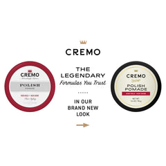 Cremo pomade texture close-up highlighting smooth glossy consistency