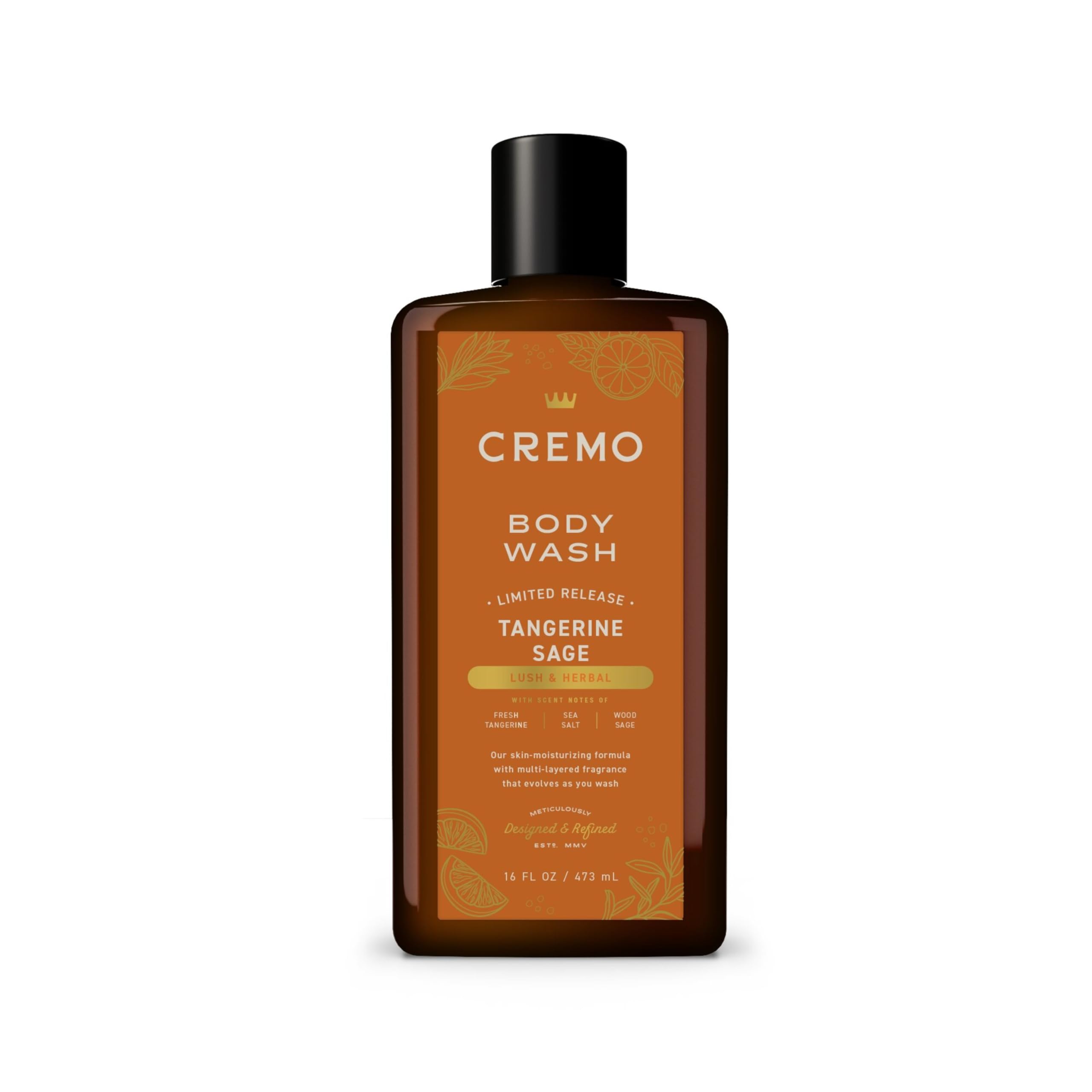 Cremo bottle front packaging showing label and 16 fl oz size for easy recognition