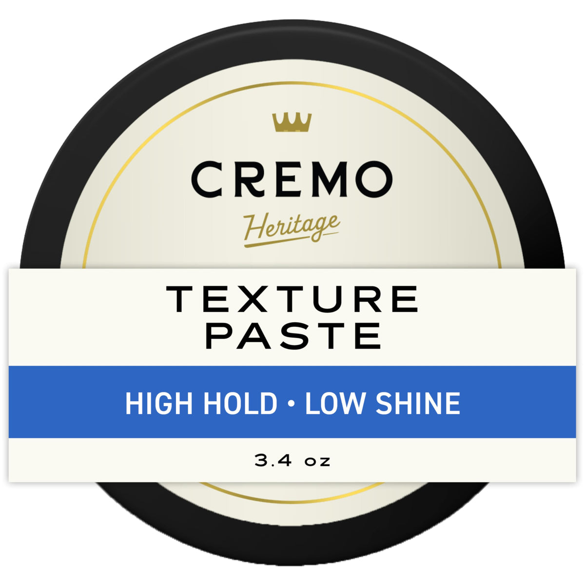 Cremo front packaging showing jar and branding, clear product benefits