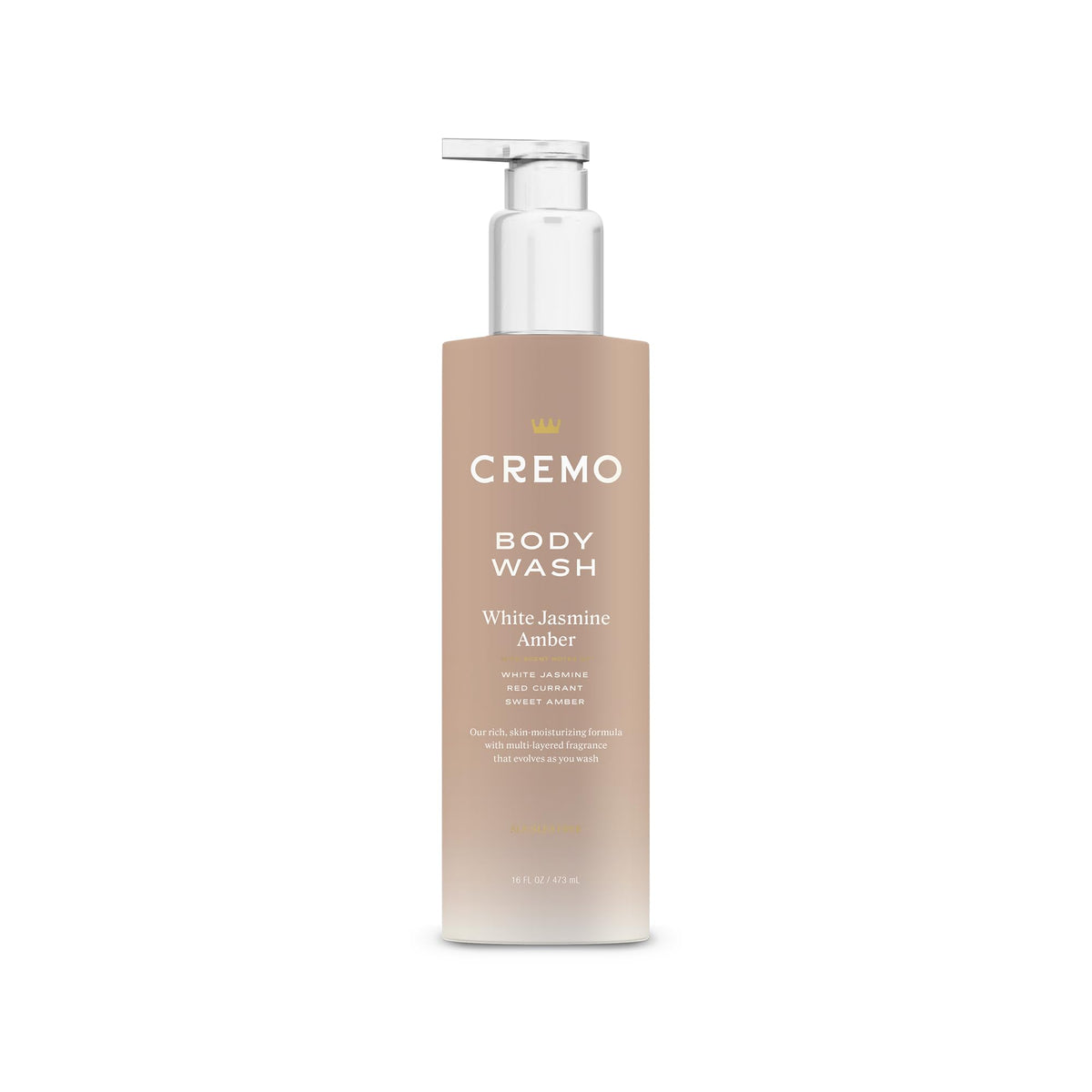 Cremo front bottle showing label and elegant scent benefit