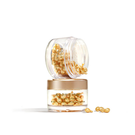 Crepe Erase close-up of capsule texture highlighting smooth serum