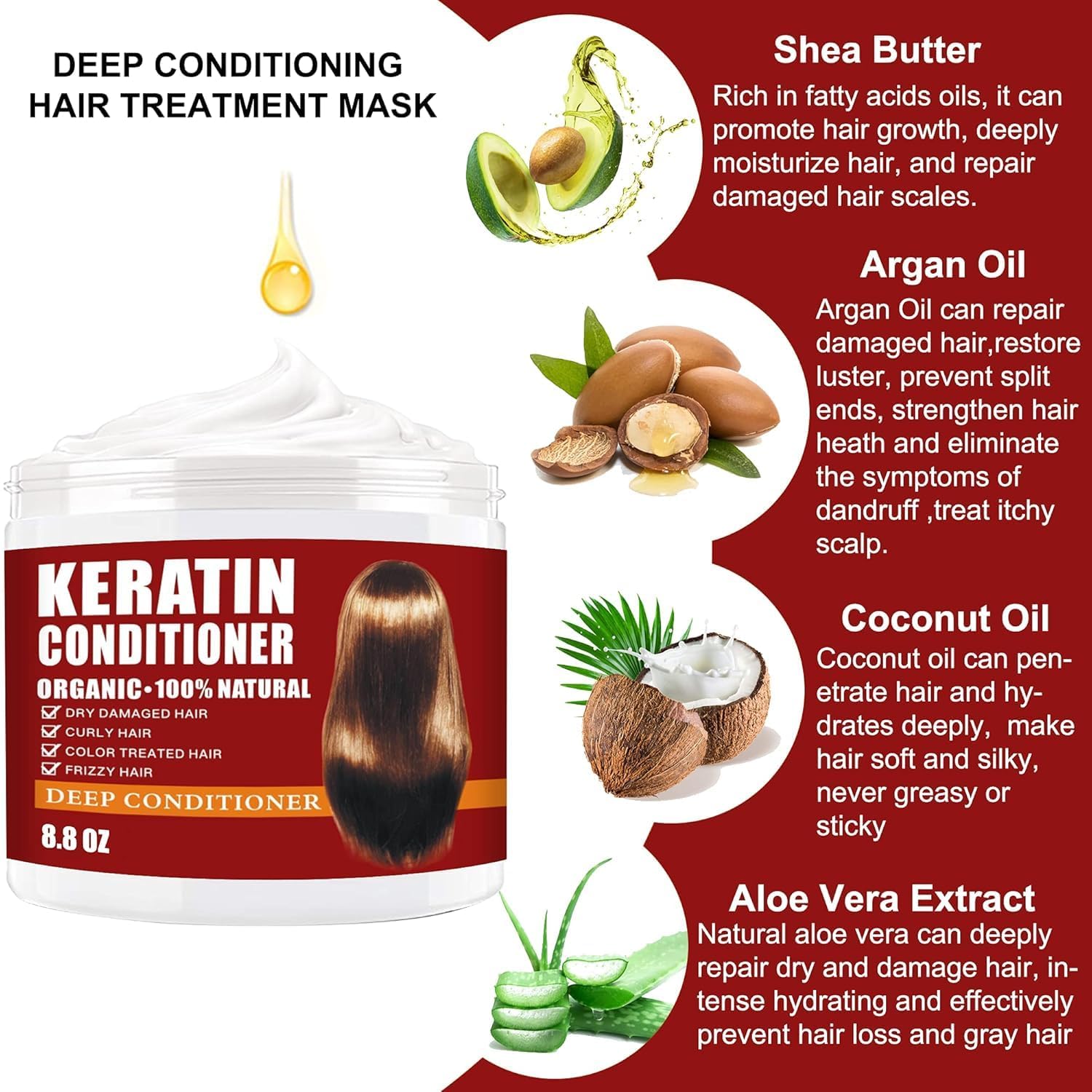 CRISTALBOX creamy keratin mask texture close-up demonstrating rich hydration