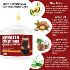 CRISTALBOX creamy keratin mask texture close-up demonstrating rich hydration