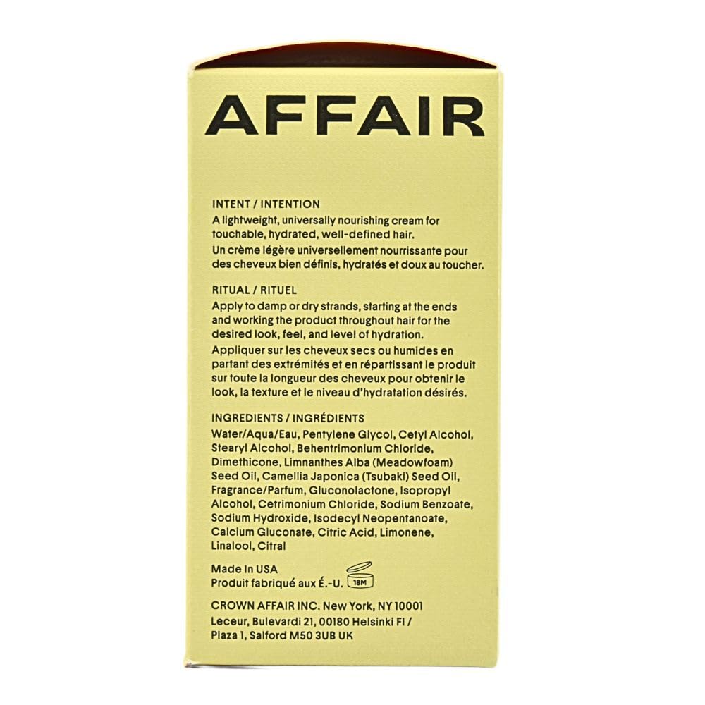 CROWN AFFAIR in hand size scale showing travel-friendly 1.7 oz and convenience