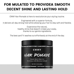 Crownnaturally styled pompadour in lifestyle scene showing polished high-shine benefit