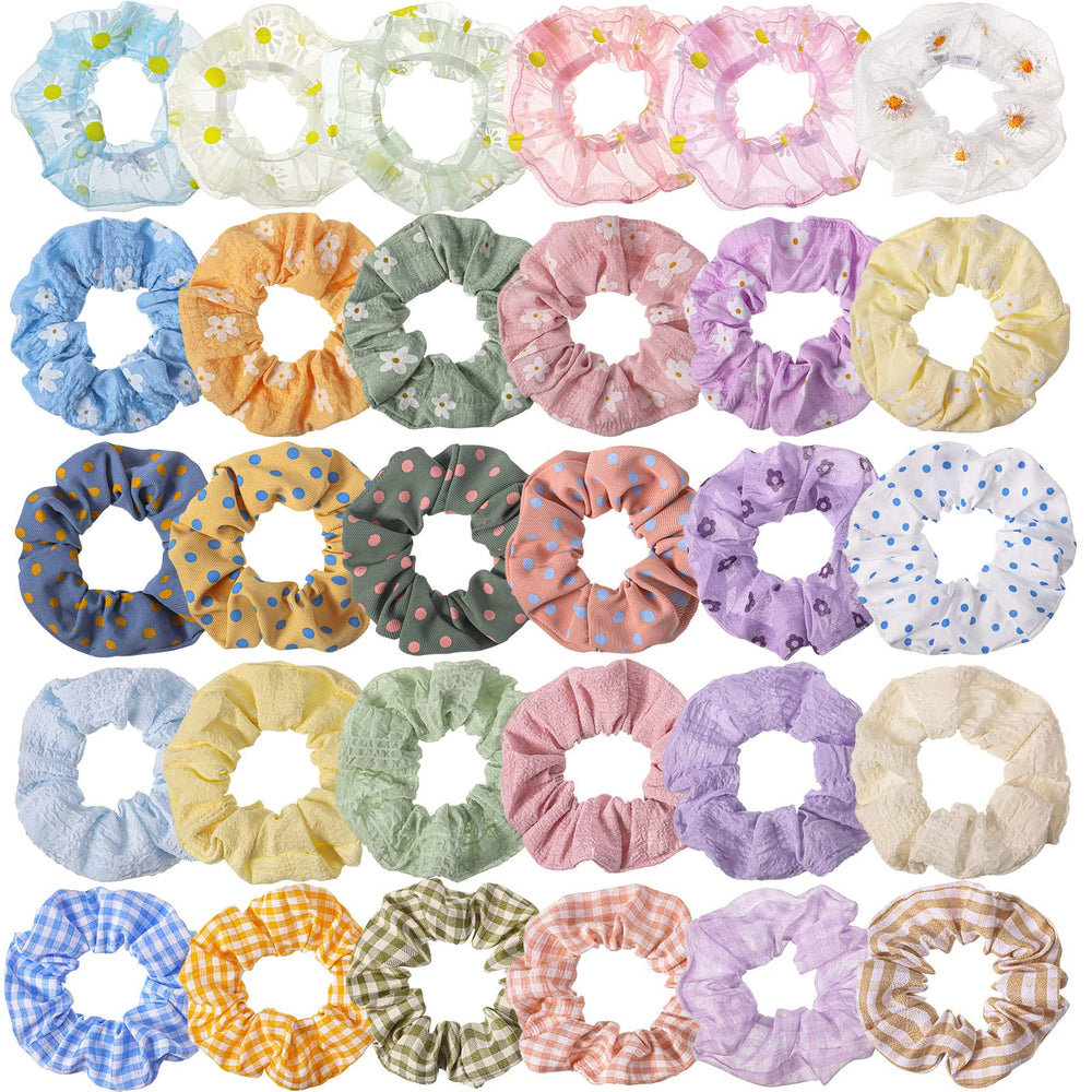 Crowye front packaging showing colorful assorted scrunchies and variety benefit