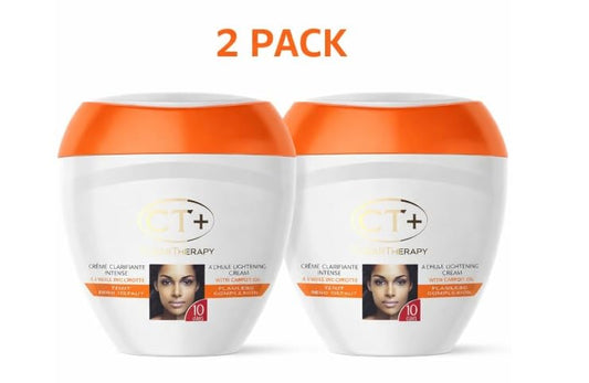 CT+ Clear Therapy cream texture close-up highlighting smooth, hydrating finish