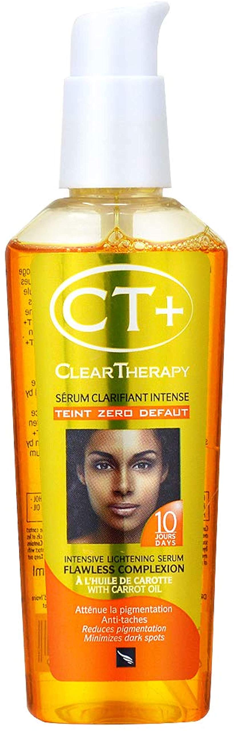 CT+ Clear Therapy front packaging showing bottle and label, clear hydration benefits