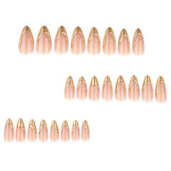 CTTHNBD close-up of 3D gold French tip texture benefit: shows intricate raised detailing
