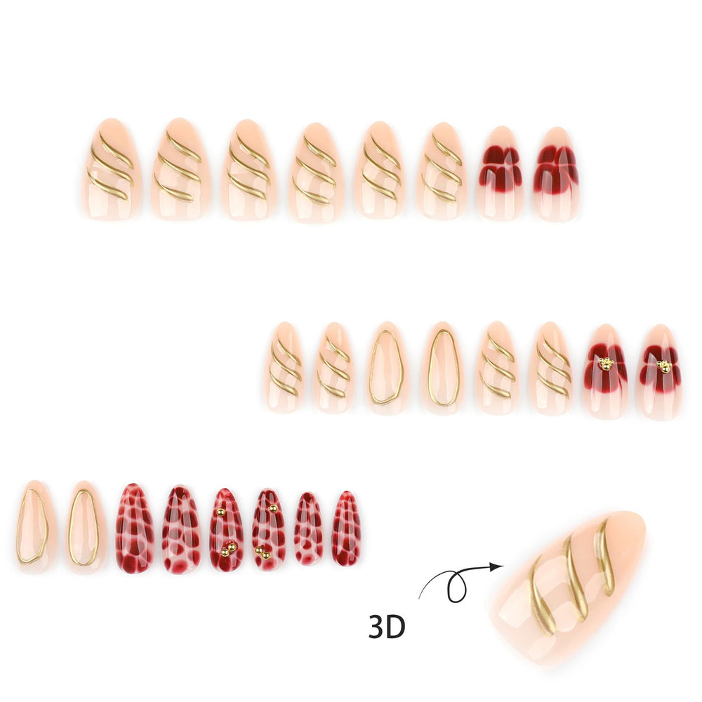 CTTHNBD application kit layout with nails, jelly stickers, file and wooden stick