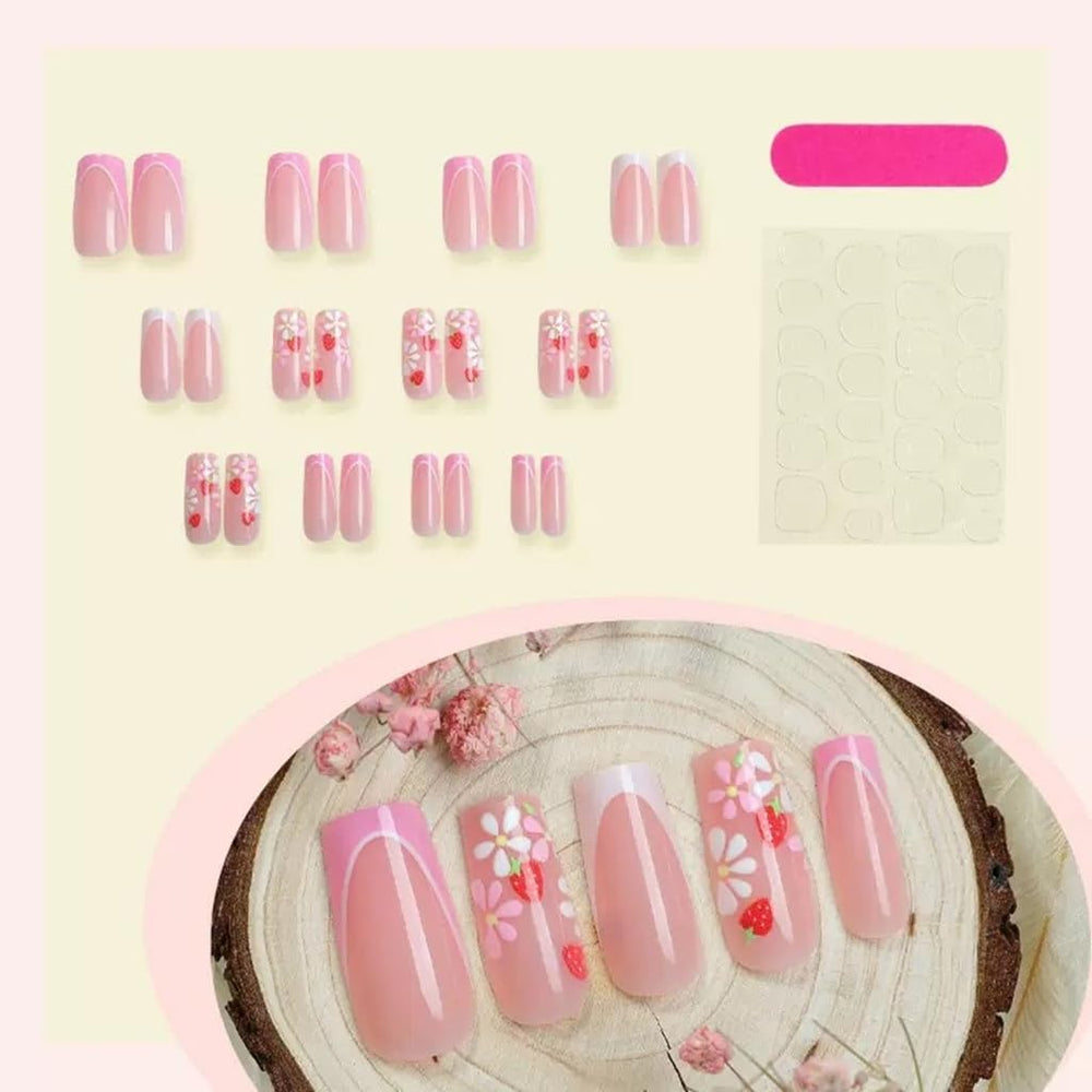 CTTHNBD close-up of floral design and acrylic texture highlighting delicate detail