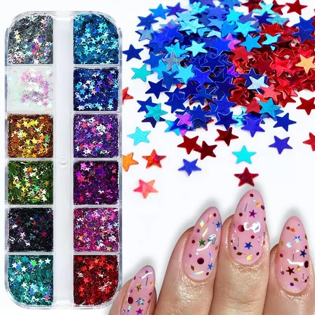 CTTHNBD spread of mixed-color stars showing red blue gold green options