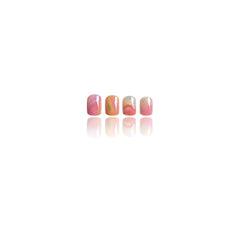 CTTHNBD short square nails worn on hand illustrating practical everyday length