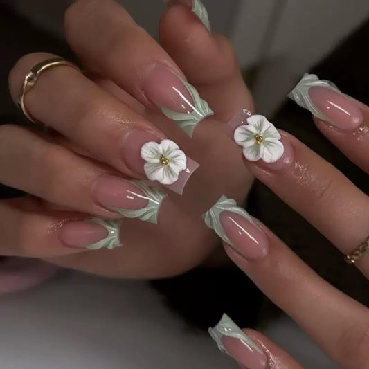 CTTHNBD front packaging showing green French tip set and included tools for easy application