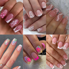 CTTHNBD front packaging showing 6 styles and 144 press-on nails for variety