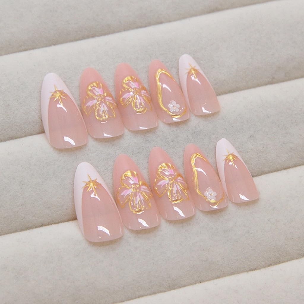 CTTHNBD nails in hand to show scale and how they elongate fingers naturally