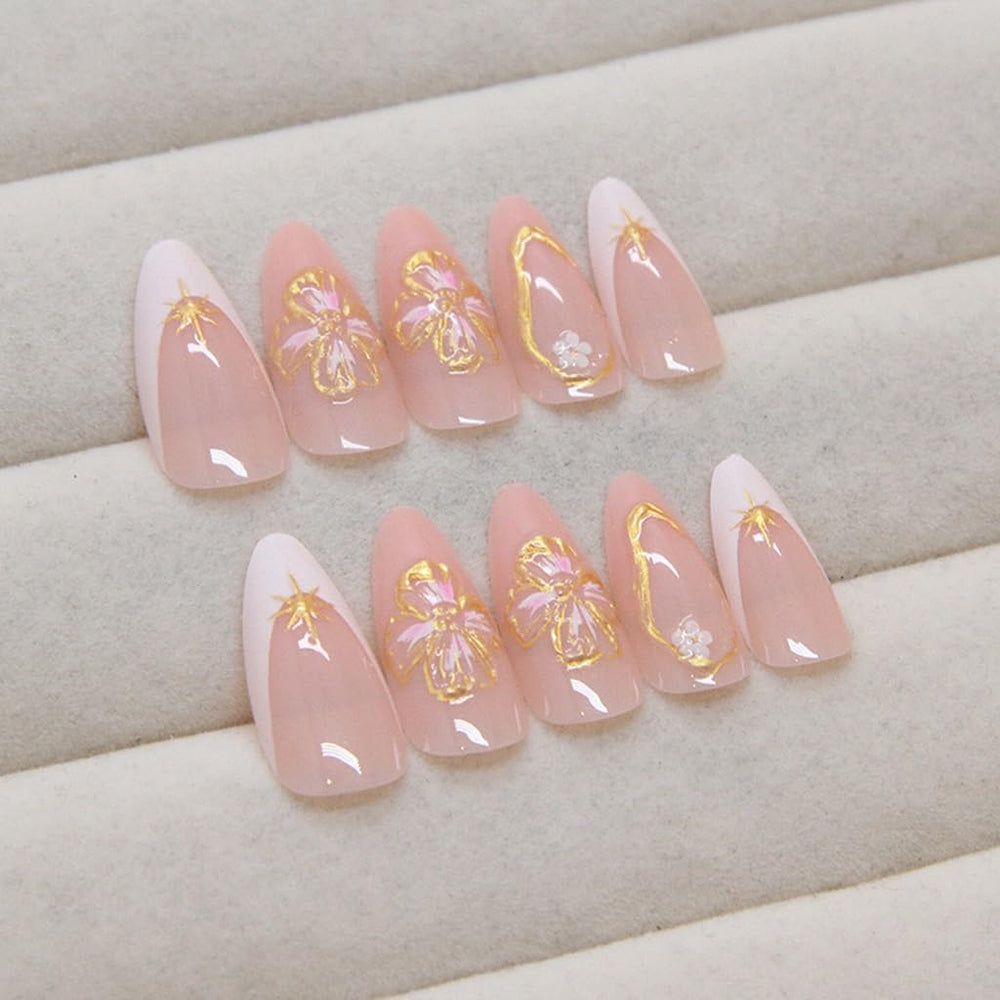 CTTHNBD nails in hand to show scale and how they elongate fingers naturally