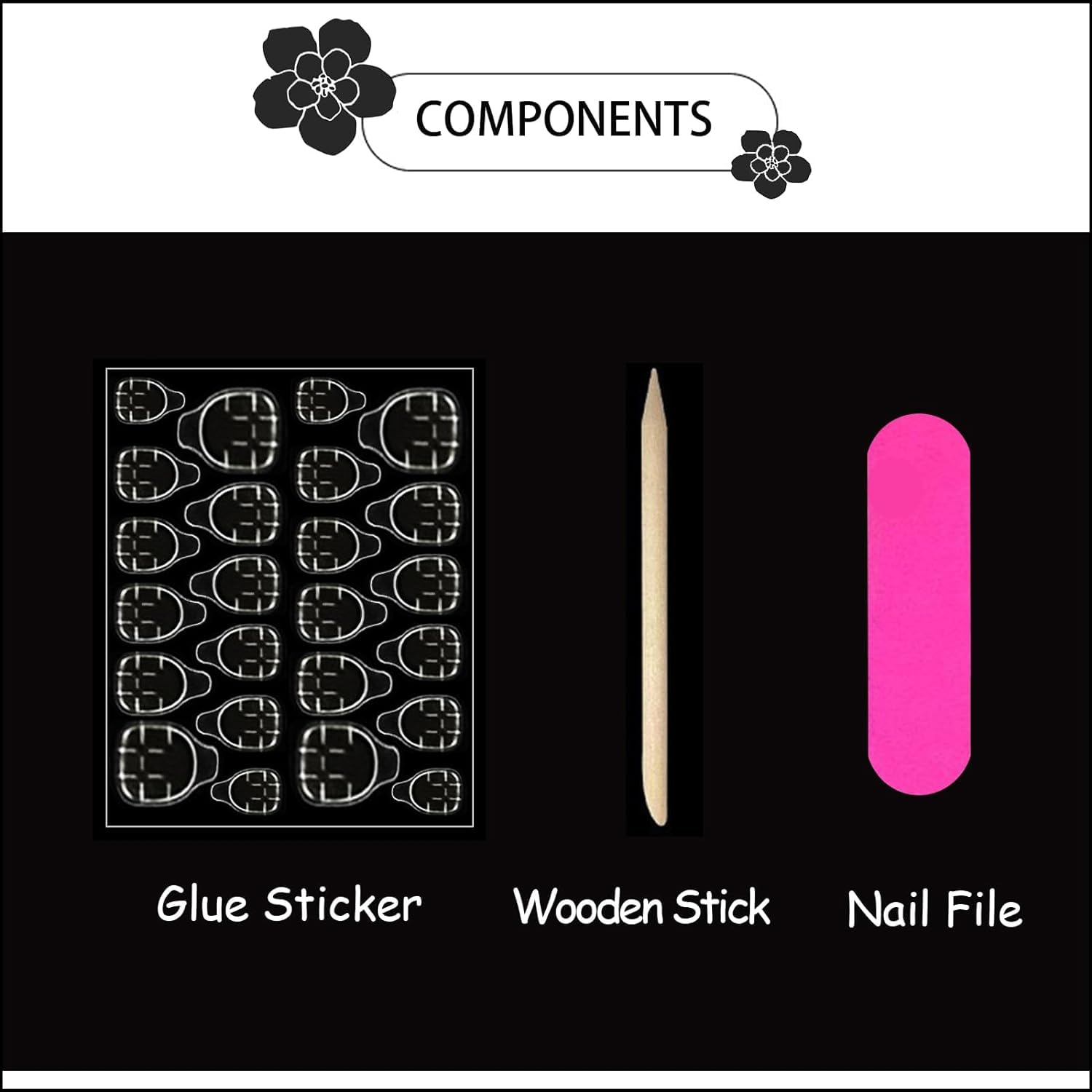 CTTHNBD hand applying a press-on nail showing fast salon-style results