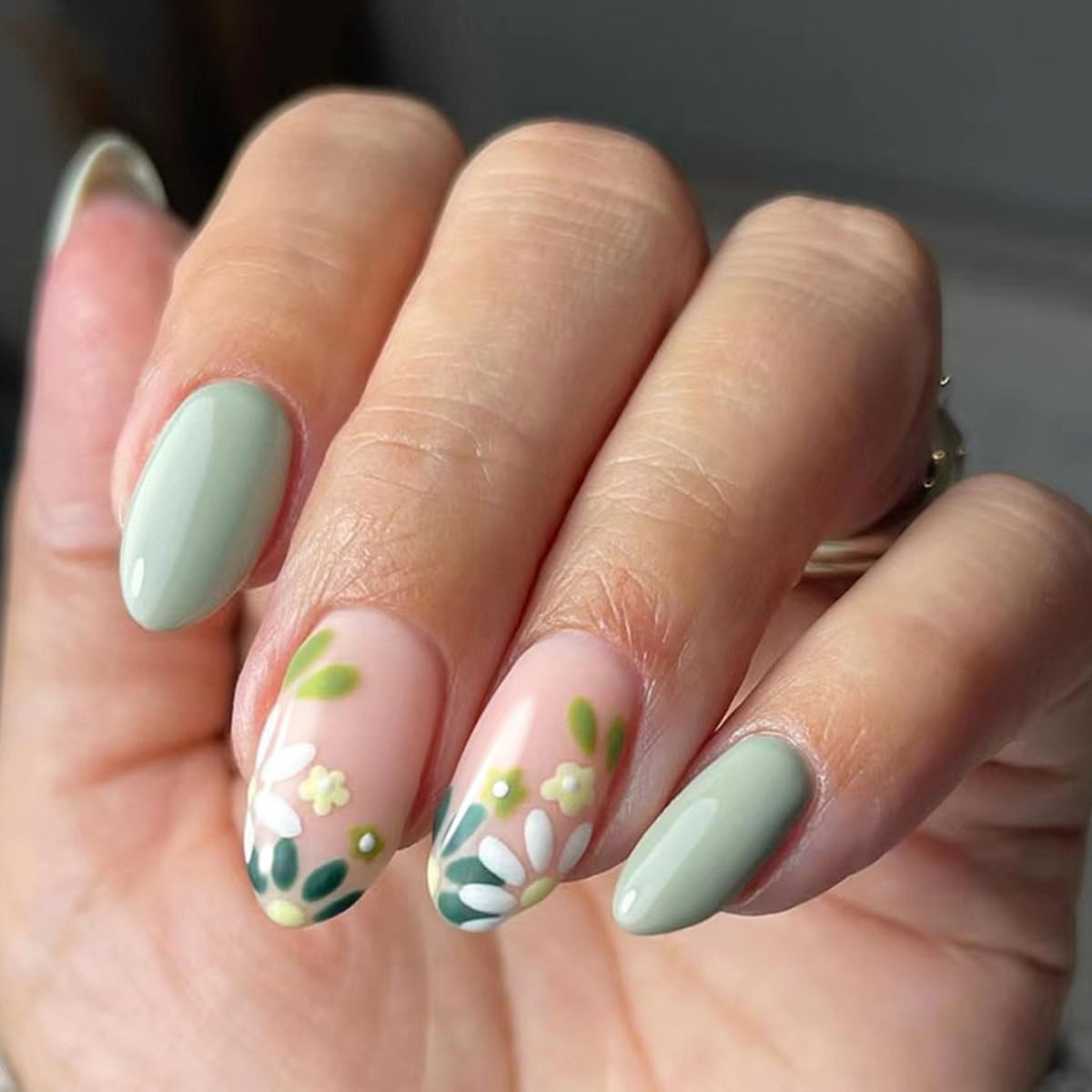 CTTHNBD press-on nails worn by hand model with outfit, quick salon-look convenience