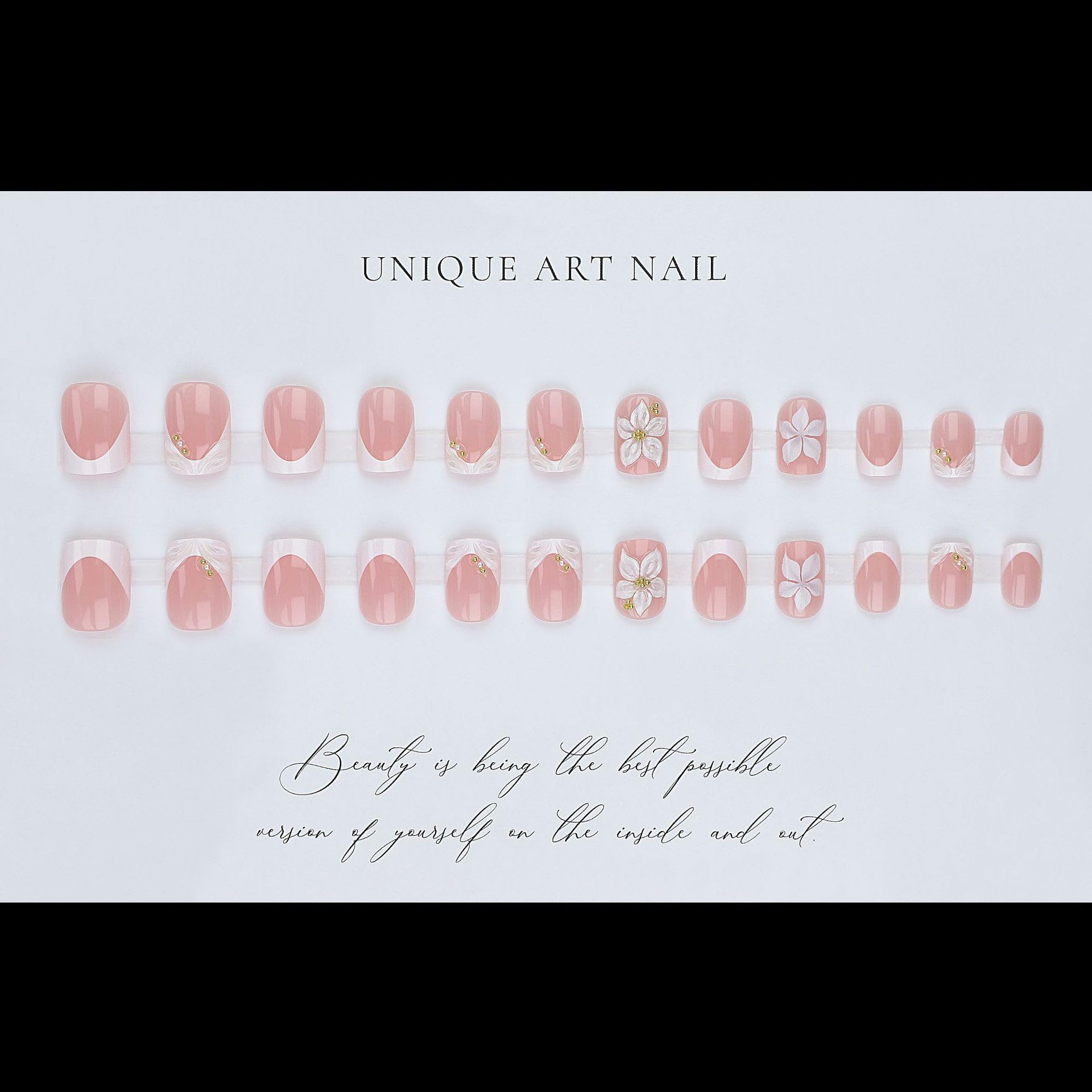 CTTHNBD nails on hand demonstrating neat square French tip benefit