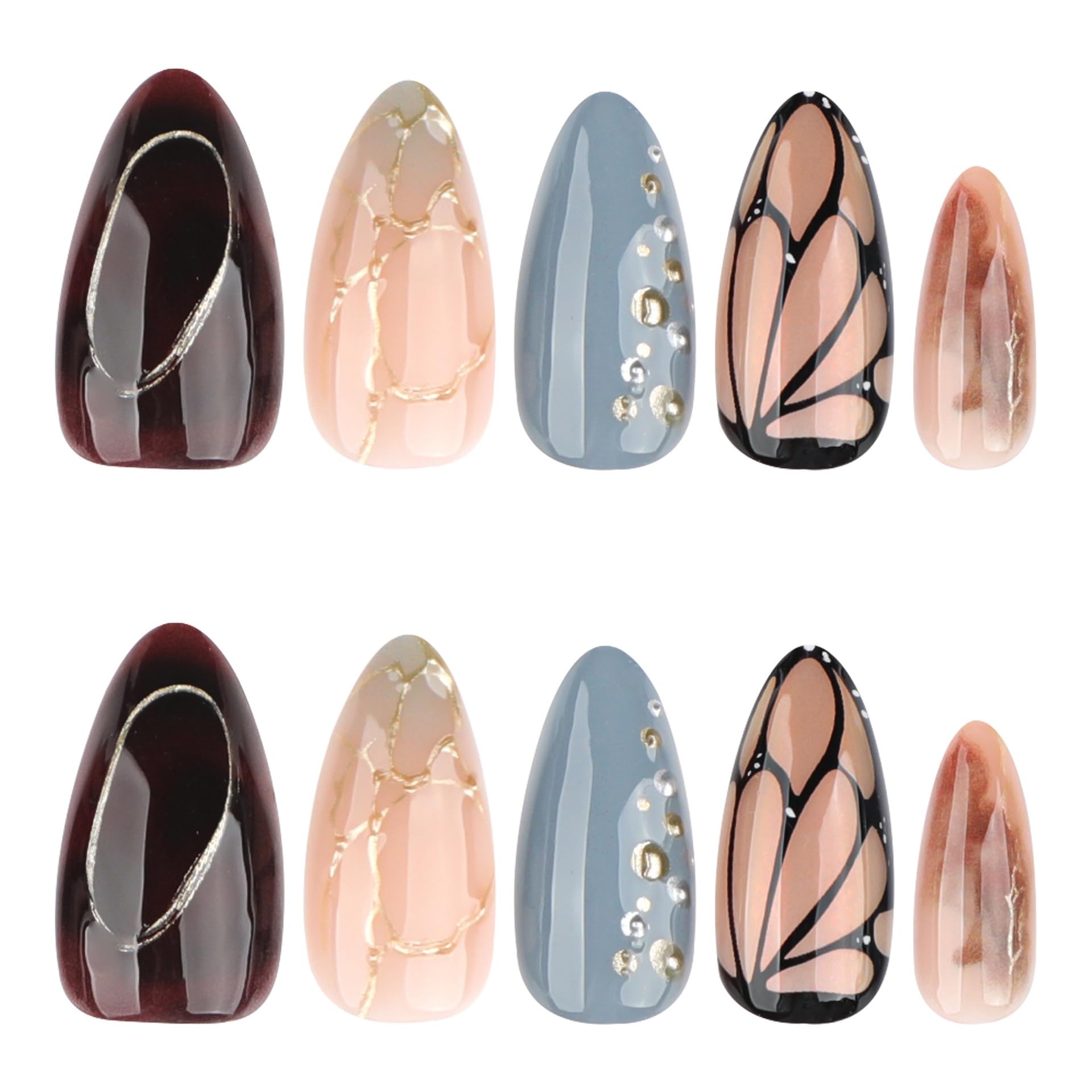 CTTHNBD nails worn with winter outfit, shows seasonal styling and confidence