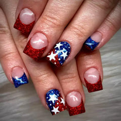 CTTHNBD glossy short square nail surface close-up showing smooth texture for salon look