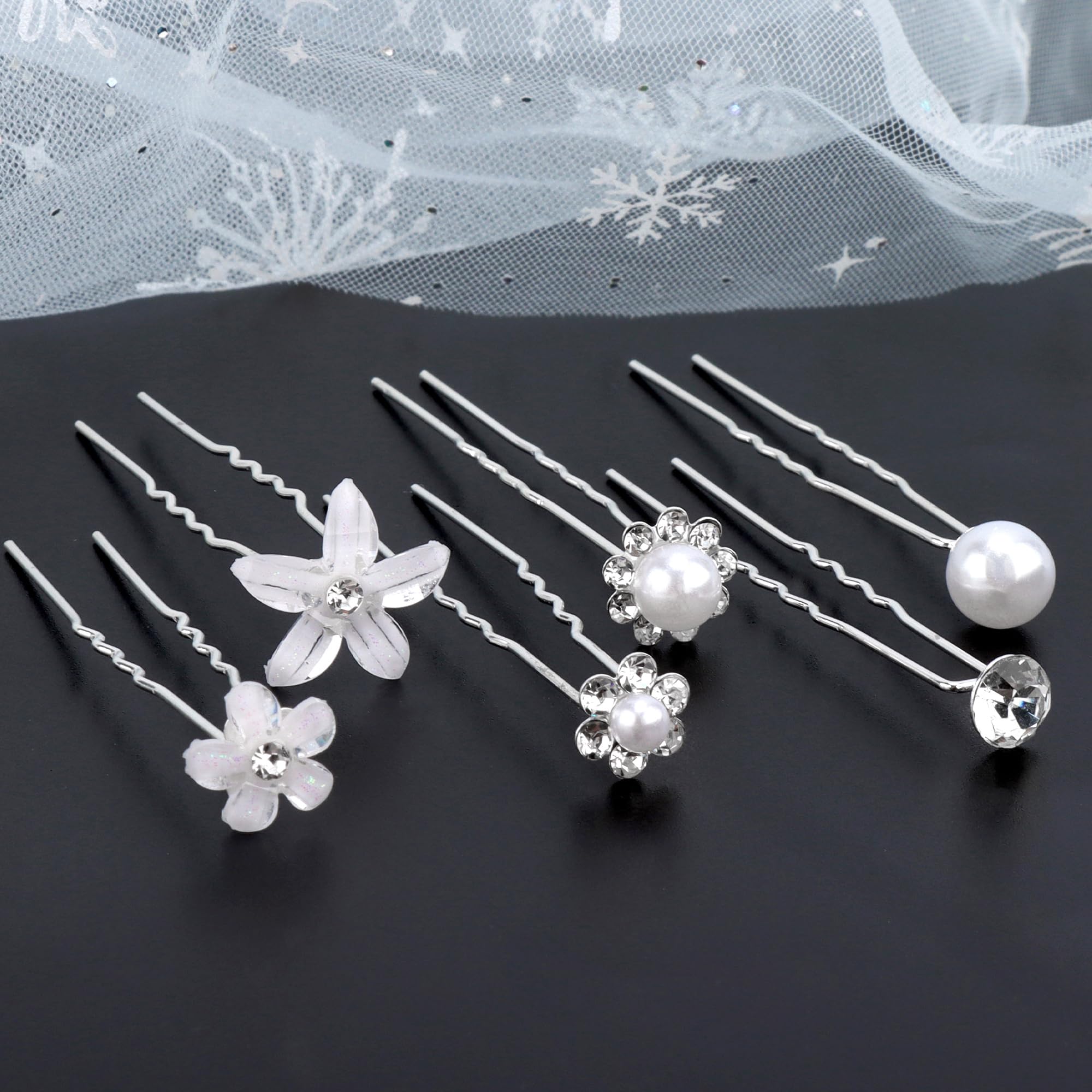 CUBACO close-up of rhinestone and pearl cluster emphasizing elegant shine