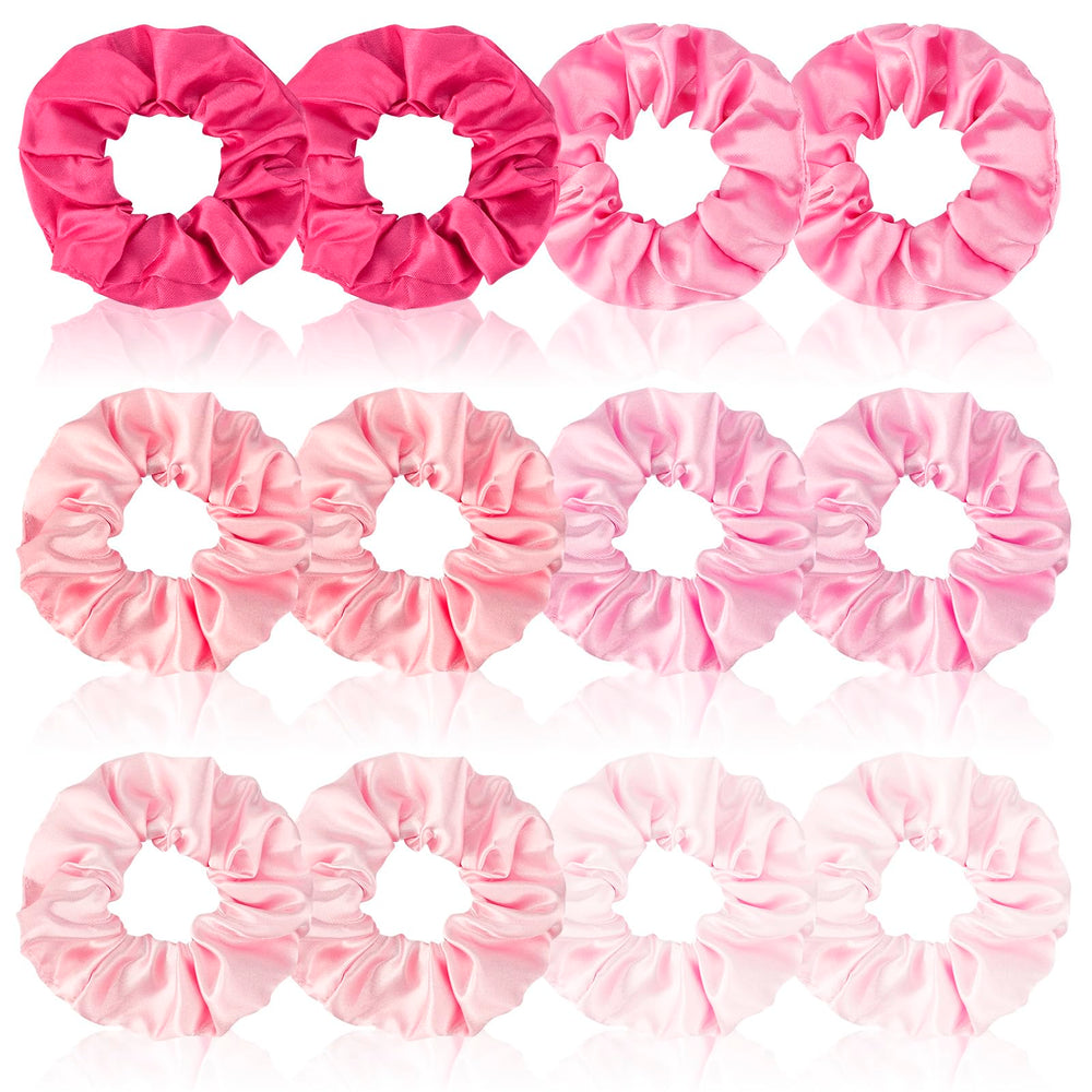 CUBACO front packaging showing full 12-piece satin scrunchies set and neat display benefit
