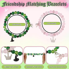 CUBACO half-heart bracelets joined into full heart, symbolizes friendship and pairing