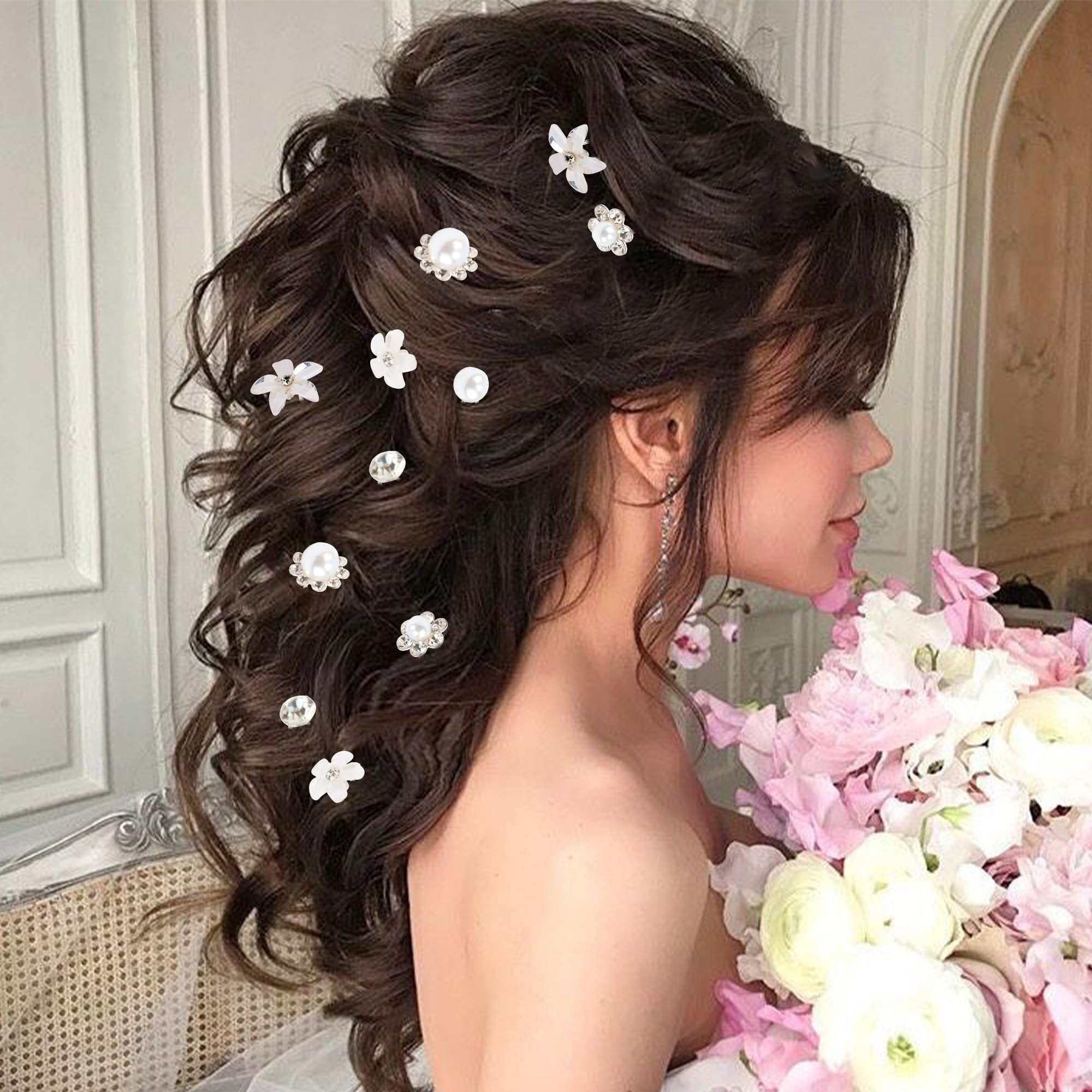 CUBACO pins placed in an updo showing secure hold and decorative finish